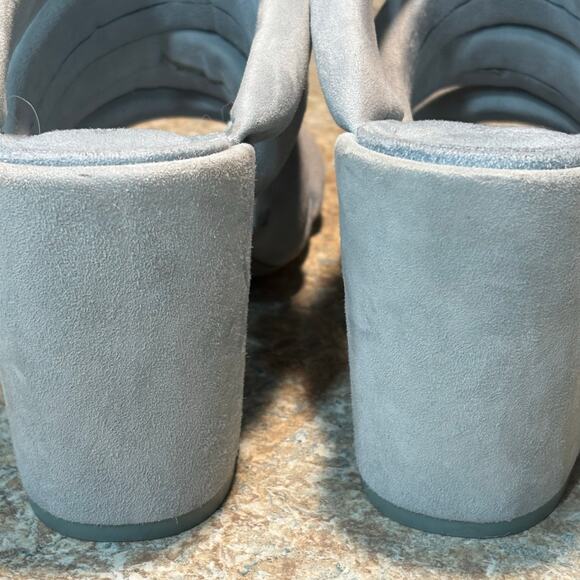 Kelsi Dagger Brooklyn Periwinkle 100% Leather Mell Mule Heeled Sandals Size 7.5 - Picture 5 of 10